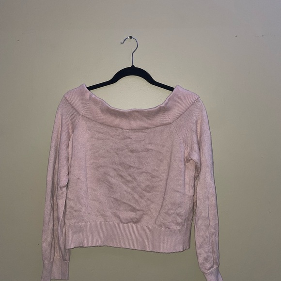 off the shoulder pink top - Picture 2 of 3